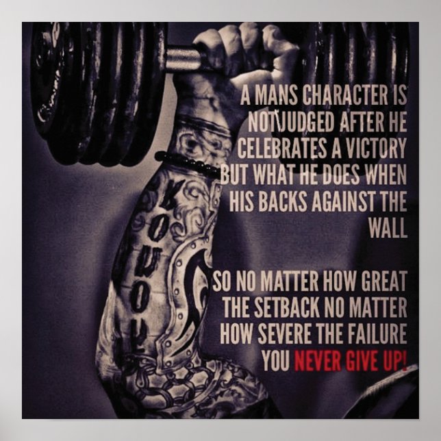 Poster Motivação de Workout (Frente)