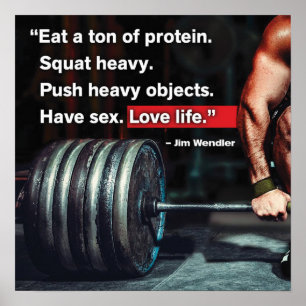 Póster Motivação de Workout