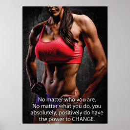 Poster Motivação de Workout
