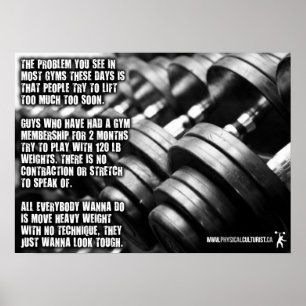 Poster Motivação de Workout