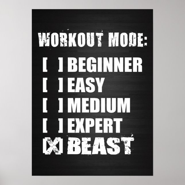 Póster Motivação de Workout (Frente)