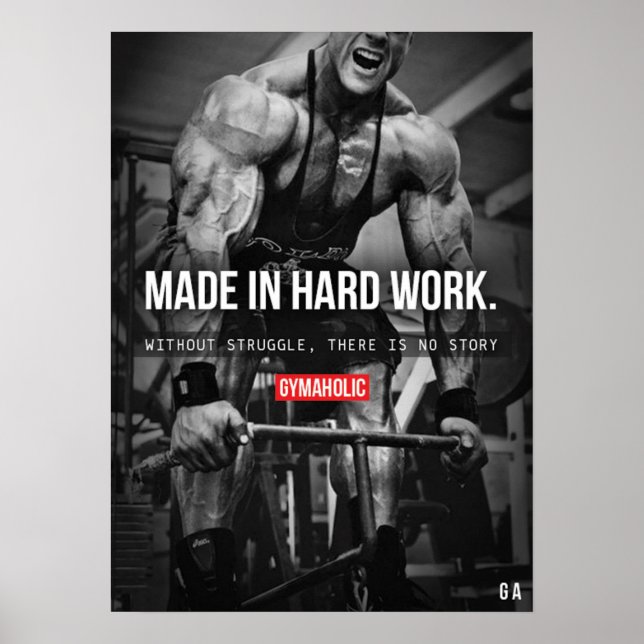 Póster Motivação de Workout (Frente)