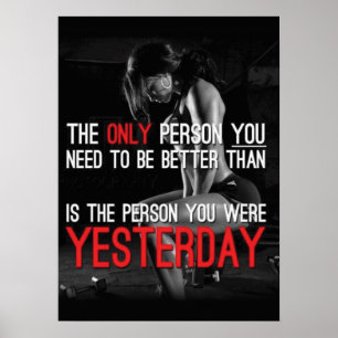 Poster Motivação de Workout