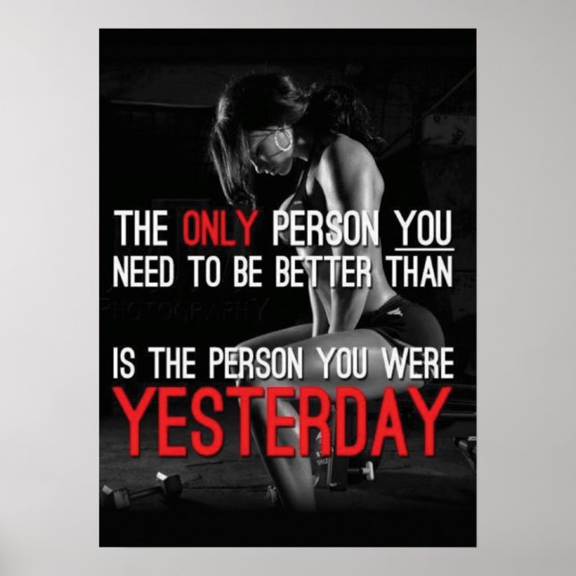 Poster Motivação de Workout (Frente)