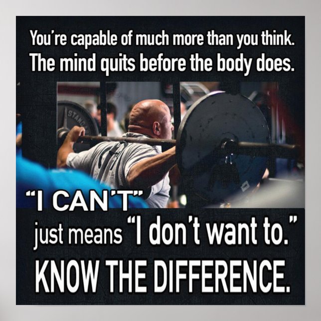 Póster Motivação de Workout (Frente)