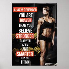 Póster Motivação de Workout