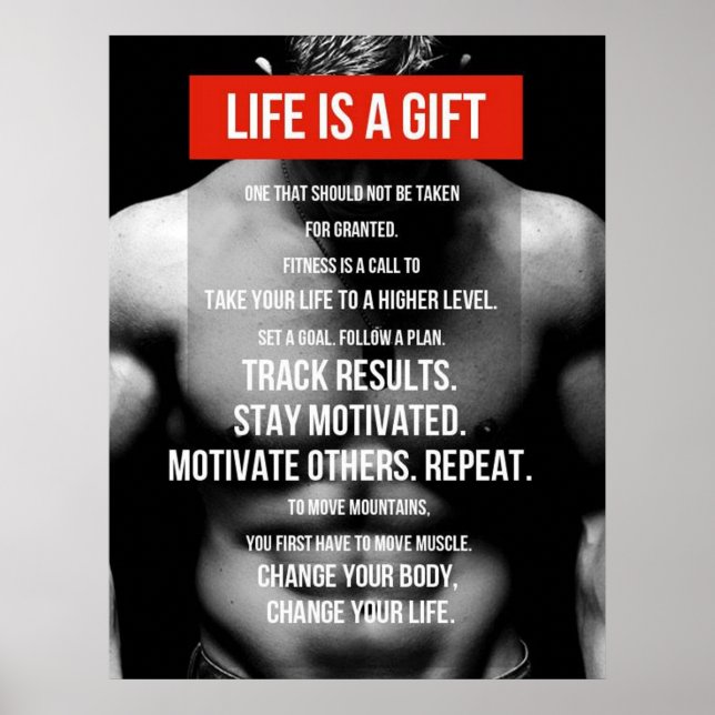 Poster Motivação de Workout (Frente)