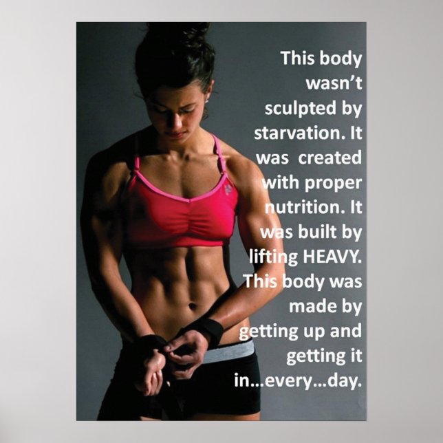 Póster Motivação de Workout (Frente)