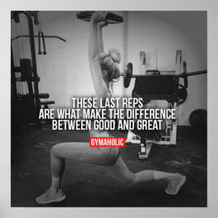 Poster Motivação de Workout