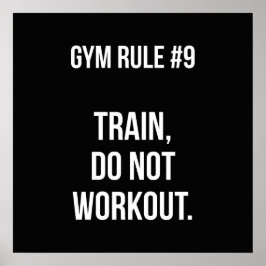 Poster Motivação de Workout