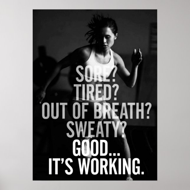 Poster Motivação de Workout (Frente)