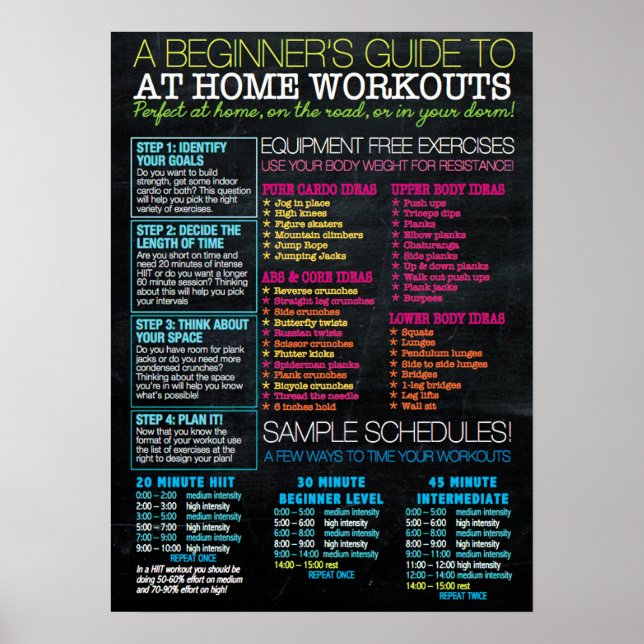 Póster Motivação de Workout (Frente)