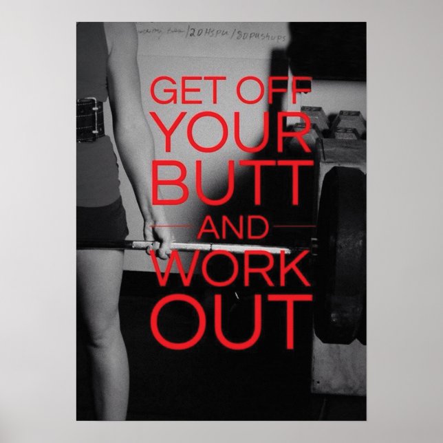 Póster Motivação de Workout (Frente)