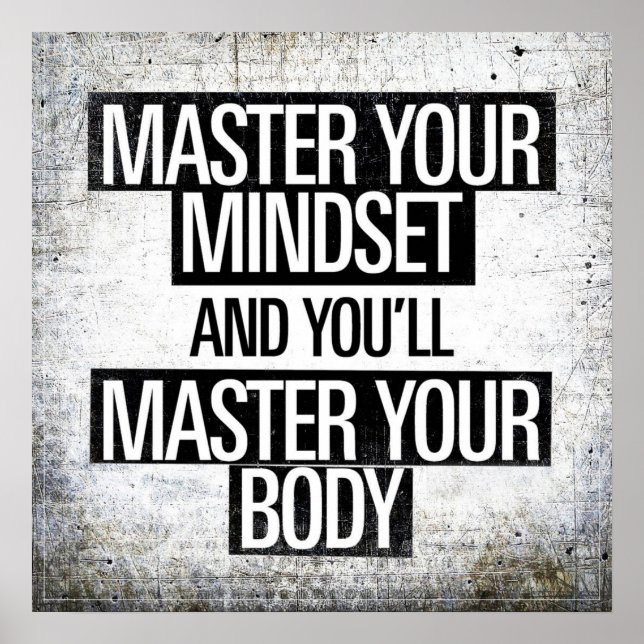 Poster Motivação de Workout de Gym (Frente)