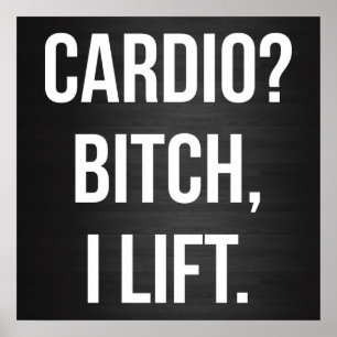 Poster Motivação de Workout de Gym