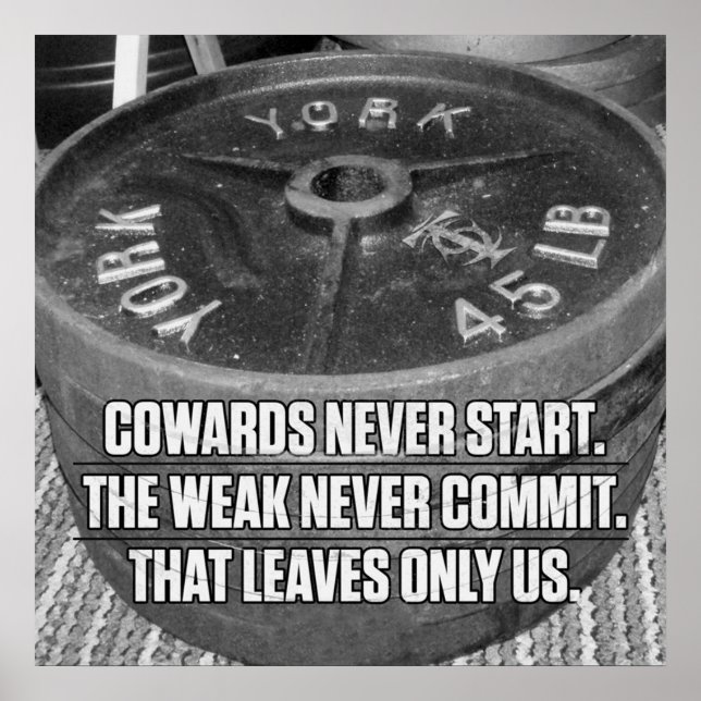 Poster Motivação de Workout de Gym de Construção de Porme (Frente)