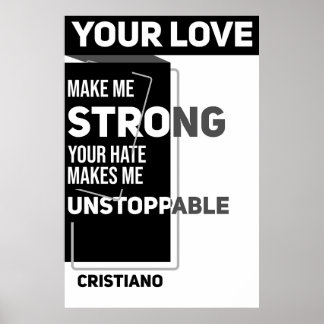 Poster motivação do jogador de futebol