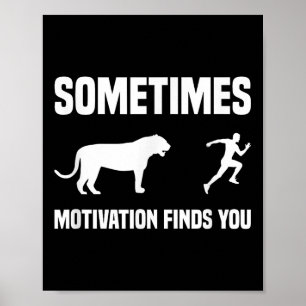 Poster Motivação do Tigre do Esporcionista Encantado