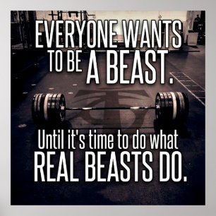 Poster Motivação do Workout