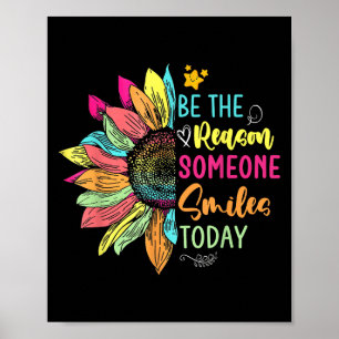 Poster Motivação É A Razão Que Alguém Sorri Hoje Insp