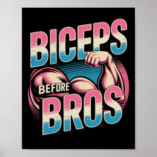 Poster Motivação Engraçada Giro Humor Biceps ganha Biceps
