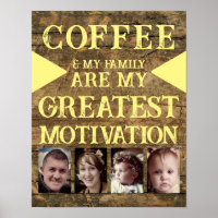 Motivação família de café 4 foto amarela