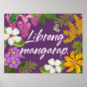 Poster Motivação Filipina de Libreng Mangarap