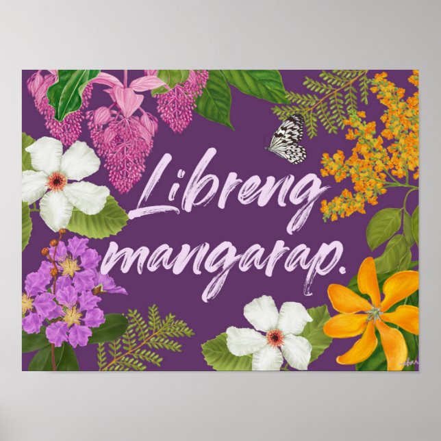 Poster Motivação Filipina de Libreng Mangarap (Frente)
