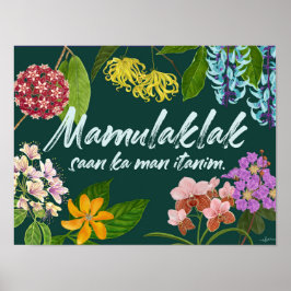 Poster Motivação Filipina "Mamulaklak"
