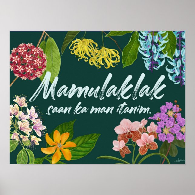 Poster Motivação Filipina "Mamulaklak" (Frente)