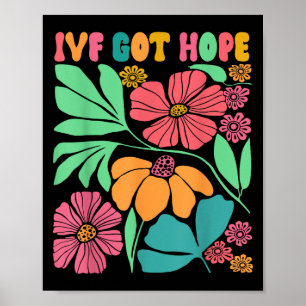 Poster Motivação Inspirada Ivf Mama Wildflower Ivf Mãe