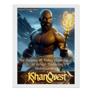 Póster Motivação Khanqwest - Objetivo do Treinamento de H