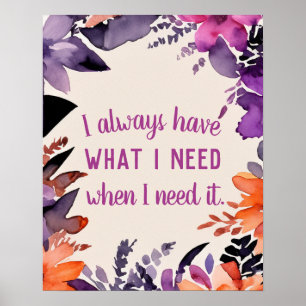 Poster Motivação Mágica de Gratidão de Cotação Inspiracio