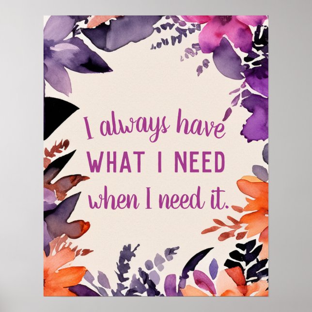 Poster Motivação Mágica de Gratidão de Cotação Inspiracio (Frente)