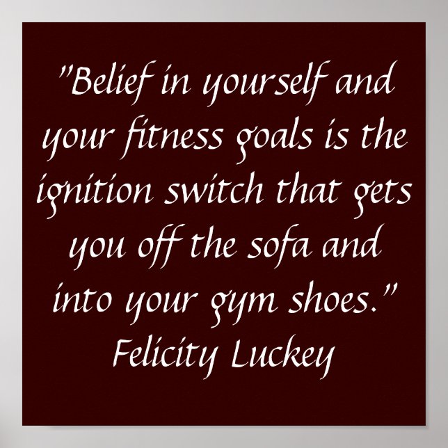 Póster Motivação para Exercício (Frente)