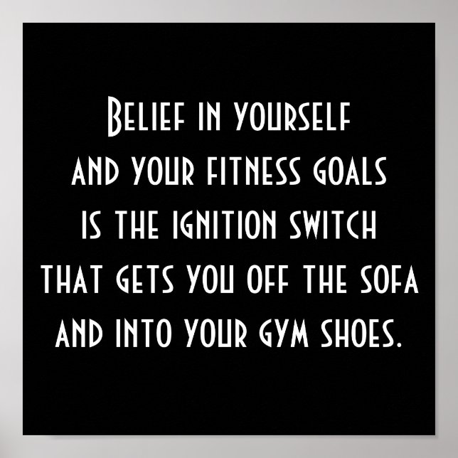 Póster Motivação para Exercício (Frente)