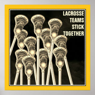 Poster motivação para lacrosse