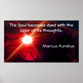 Poster motivacional com citação do Imperador Roman