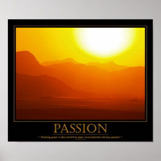 Poster Motivacional de Paixão