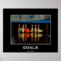 Poster Motivacional de Pins de boliche
