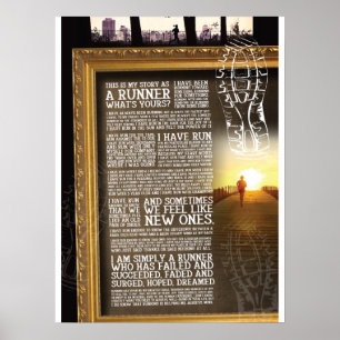 Poster Motivacional - Em Execução, Vida