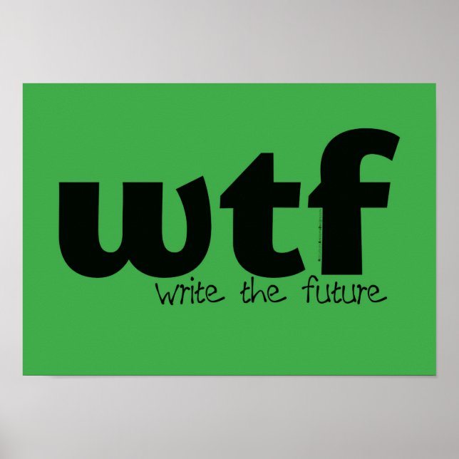 Poster Motivacional - Escreva O Futuro (Frente)