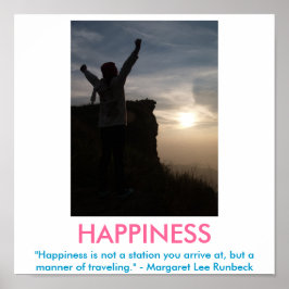 Poster motivacional FELICIDADE