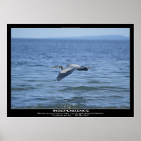 POSTER Motivacional Heron Azul Excelente de INDEPE