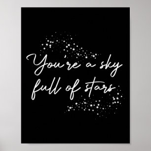 Poster Motivacional Positivo Você É Um Céu Cheio De Estre