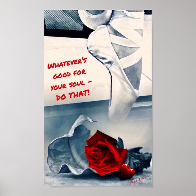 poster Motivacional poster de dança do balé (Frente)