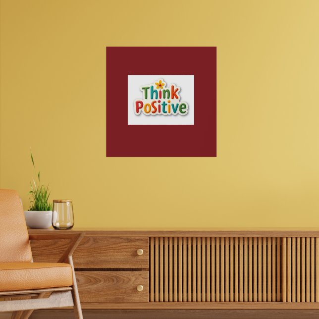 poster motivacional  Think Positive (Sala de Estar 2)