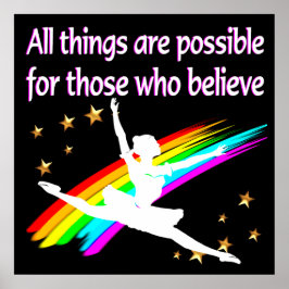 PÓSTER MOTIVAR TODAS AS COISAS É POSSÍVEL DANCER DESIGN