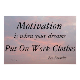 PÓSTER MOTIVATION-BEN FRANKLIN