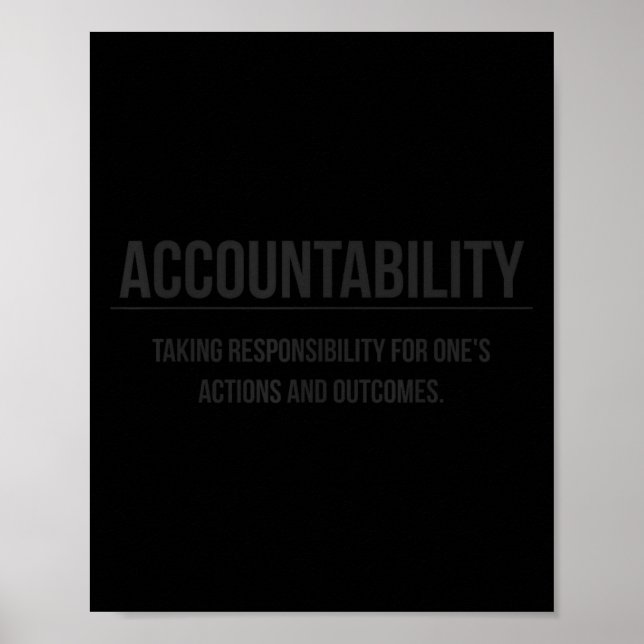 Poster Motivational Accountability Entrepreneur Slogan Qu (Frente)
